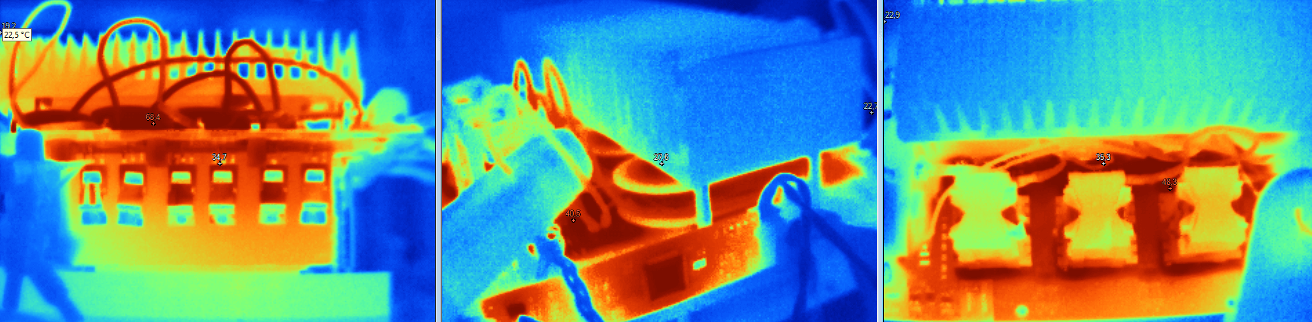 infinergies_test_caracterisation_thermique caracterisation-thermique-des-semi-conducteurs pour systèmes électroniques avec caméra de mesure thermique